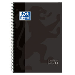Oxford - Notitieboek oxf classic europeanb a4+ lijn 80v zw | 5 stuks
