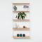 Tomado - Wandrek - Hout & Wit - Boekenrek - 70x21x68cm - Uitbreidbaar