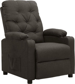 vidaXL Leunstoel stof taupe