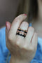 Melano Sarah refined engraved ring - Aanschuifring - Zilverkleurig - Maat 50