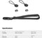 Universele Camera Polsband - met 2 Quick Release Clips voor DSLR/SLR Sony Canon Nikon Olympus Fujifilm Pentax - ook te gebruiken voor mobiele telefoon indien voorzien van een haakje - PSW2398 - camera strap - camera riem