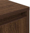 vidaXL - Nachtkastje - met - LED-verlichting - 38x34x50 - cm - bruin - eiken