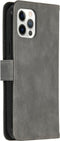 iMoshion Hoesje Geschikt voor iPhone 12 Pro / 12 Hoesje Met Pasjeshouder - iMoshion Luxe Bookcase - Grijs