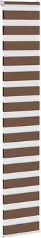 vidaXL - Zebra - rolgordijn - 40x200 - cm - stofbreedte - 35,9 - cm - polyester - bruin