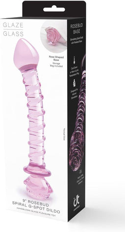 Zwarte Dildo Dream Toys Glaze Glass Roze