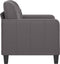 vidaXL Fauteuil - Kunstleer - 60 cm - Grijs