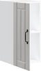 vidaXL - Keukenwandkast - Lucca - bewerkt - hout - hoogglans - wit