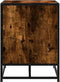 vidaXL - Schoenenbank - 100x40x53,5cm - bewerkt - hout - en - metaal - gerookt - eiken