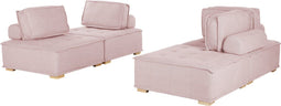 Beliani TIBRO - Modulaire sofa - Roze - Kunststof