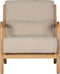 WOOOD Mark Fauteuil - Stof - Naturel - 75x67x82