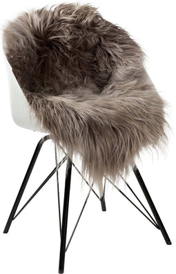 Dyreskinn Schapenvacht ijslands taupe 90-110cm lengte / 60-70cm breedte