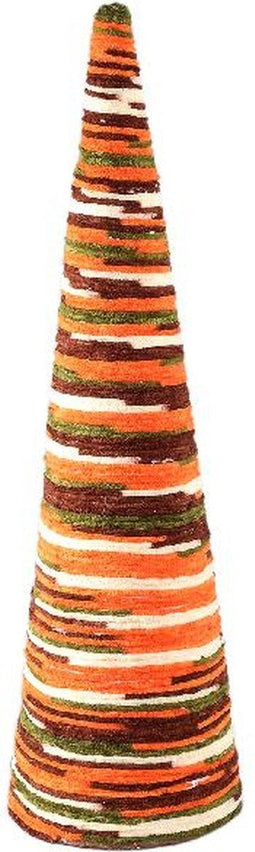 PTMD Decoratieve Kerstboom Silvioe - 21x21x70 cm - Schuim - Oranje