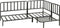 Mica Decorations Celo Loungestoel - Metaal - 62 x 83 x 78 cm - Zwart