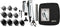Wahl Vogue Deluxe WA79305-1316 - Tondeuse - 10 opzetkammen - Zilver