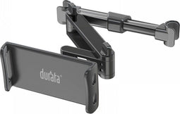 Durata DRHT17 - Auto Hoofdsteun - Universele Tablet en Telefoon Houder - 360° Verstelbaar - Zwart