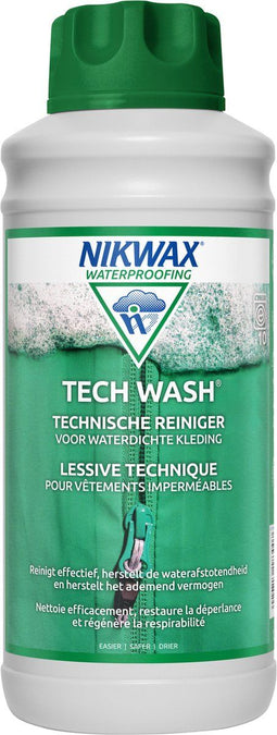 Nikwax Tech Wash - impregneermiddel - wasmiddel voor waterafstotend materiaal - 1 liter