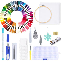 Happy Goods Borduurpakket - Starterset 50 Kleuren - Borduren voor Volwassenen
