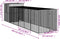 vidaXL - Kippenhok - met - ren - 165x659x181 - cm - gegalvaniseerd - staal - antraciet