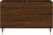 vidaXL - Platenkast - 74,5x38x48 - cm - bewerkt - hout - bruin - eikenkleur