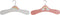 Kledinghanger DKD Home Decor Hout MDF Regenboog (2 pcs) (35 x 1 x 19 cm)