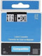 D1 standaard labels wit-zwart 9mm