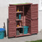 vidaXL - Tuinschuur - 83x57x140 - cm - massief - grenenhout - mokkakleurig