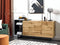 Sideboard met 2 deuren FIORA Bruin/zwart