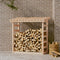 vidaXL - Haardhoutrek - 108x64,5x78 - cm - massief - grenenhout - grijs