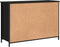 vidaXL - Dressoir - 100x35x70 - cm - bewerkt - hout - zwart