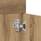 vidaXL - Wastafelkast - 60x38,5x46 - cm - bewerkt - hout - artisanaal - eikenkleur
