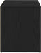 vidaXL - Halbankje - Zwart - Eiken - 80x40x45 - cm - Gelaagd - Hout