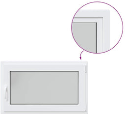 vidaXL - Kelderraam - "RISOR" - 100x50 - cm - draai-kiep - DIN - rechts - wit