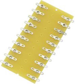 TRU COMPONENTS Soldeerlijst Dubbele rij Totaal aantal polen 20 Hardpapier (l x b x h) 82 x 38 x 1.6 mm 1 stuk(s)