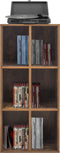 Lp platen opbergkast - opbergen lp vinyl platen - boekenkast - bruin