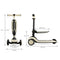 Kinderkraft HALLEY - 2-in-1 Loopfiets & Step - Verstelbaar Zadel & Stuur - LED Wielen - Wit