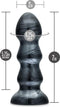 Jet - grote anaalplug 17 cm Black Jack
