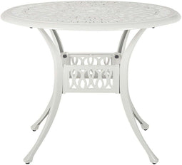ANCONA - Tuinset voor 4 - Wit - Aluminium