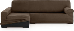 Hoes voor chaise longue met lange armleuning links Eysa ULISES Bruin 170 x 110 x 310 cm