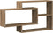 vidaXL - Wandschap - 104x20x58,5 - cm - bewerkt - hout - artisanaal - eikenkleurig