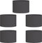 vidaXL - Tuinplanten - 5 - stuks - Zwart - 30x30x20 - cm - Staal
