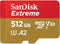 Sandisk Extreme microSDXC UHS-I (2024) - 512GB - Leessnelheid 170 MB/s - Schrijfsnelheid 80 MB/s