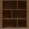 vidaXL - Dressoir - 80x30x80 - cm - bewerkt - hout - bruin - eikenkleur