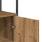 vidaXL - Dressoir - 70x30x80 - cm - bewerkt - hout - artisanaal - eikenkleur