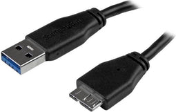 Startech USB3AUB3MS - USB 3.0 Micro B Kabel - 3 m - Zwart