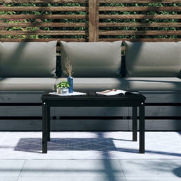 vidaXL Tuintafel 82,5x50,5x45 cm massief grenenhout zwart