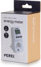 Perel Energiemeter 230V - LCD-scherm - 3600W randaarde type F - Wit