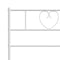 vidaXL - Bedframe - met - hoofdbord - metaal - wit - 135x190 - cm