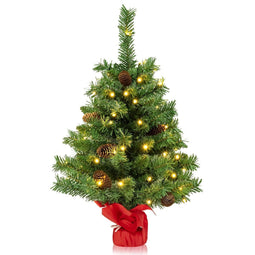 Coast Kunstkerstboom - Tafelkerstboom - 50 LED lampjes 64 cm - Groen