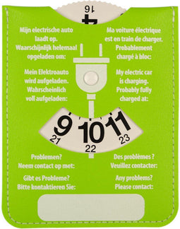 Parkeerschijf Kangaro E-car met blauwe en groene zijde | 25 stuks