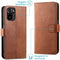 iMoshion Hoesje Geschikt voor Xiaomi Redmi Note 10 (4G) Hoesje Met Pasjeshouder - iMoshion Luxe Bookcase - Bruin